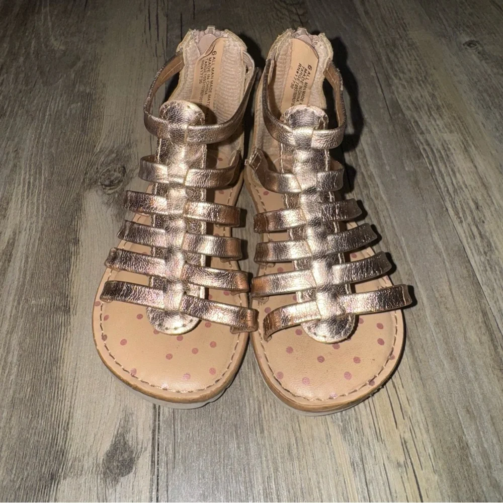 🎀3/$23🎀 Cat & Jack Bronze Gladiator Kids Sandals